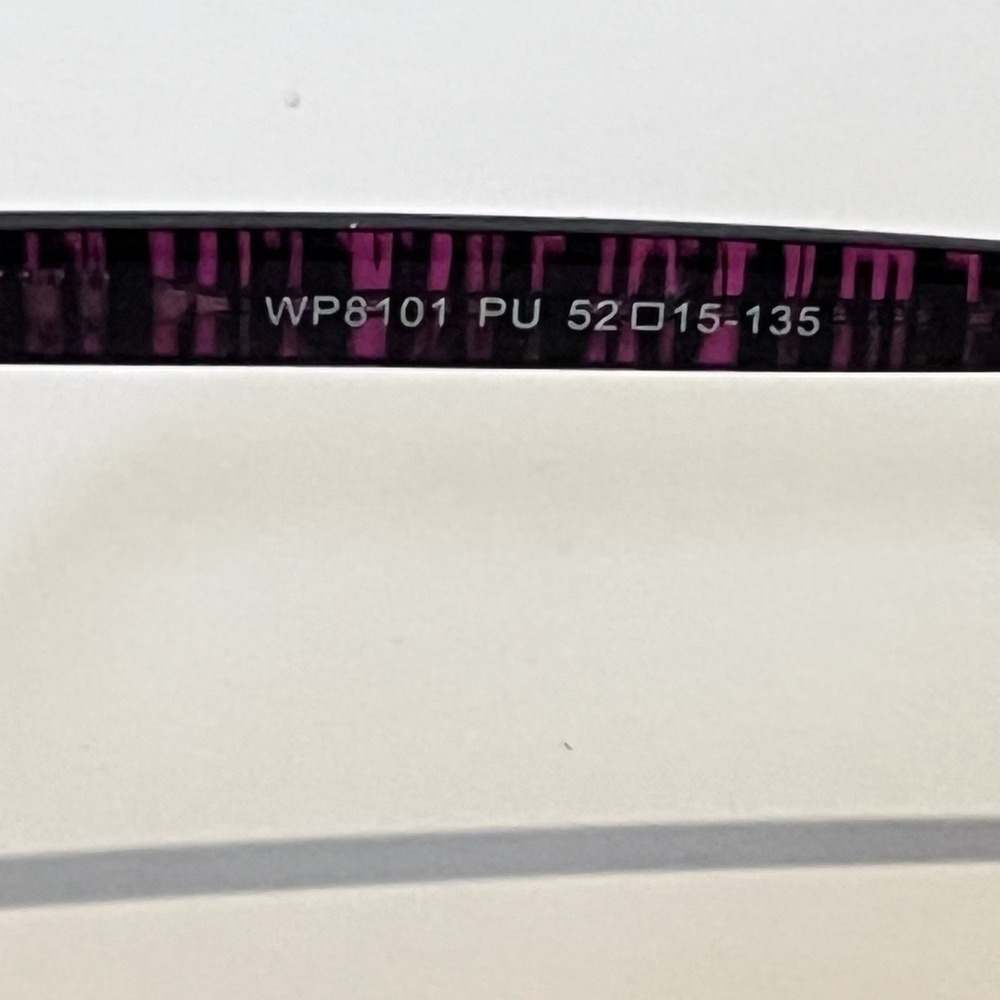 Eyeglasses‎ Frame WP8101 PU Women's Purple Plastic Full Rim Square 52-15-135 - Picture 9 of 9